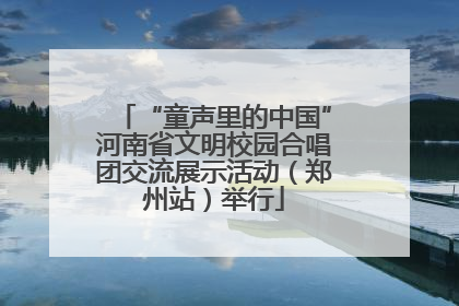 “童声里的中国”河南省文明校园合唱团交流展示活动（郑州站）举行