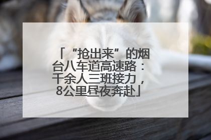 “抢出来”的烟台八车道高速路：千余人三班接力，8公里昼夜奔赴