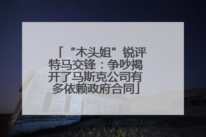 “木头姐”锐评特马交锋：争吵揭开了马斯克公司有多依赖政府合同