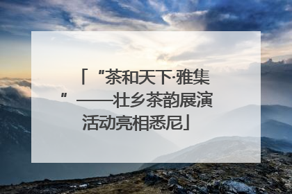 “茶和天下·雅集”——壮乡茶韵展演活动亮相悉尼