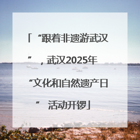 “跟着非遗游武汉”，武汉2025年“文化和自然遗产日” 活动开锣