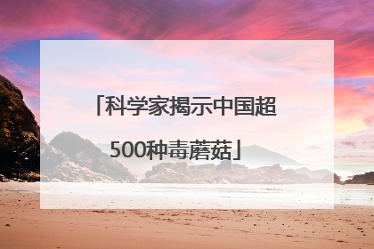 科学家揭示中国超500种毒蘑菇