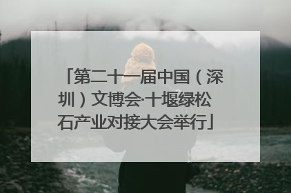 第二十一届中国（深圳）文博会·十堰绿松石产业对接大会举行