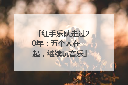 红手乐队走过20年：五个人在一起，继续玩音乐