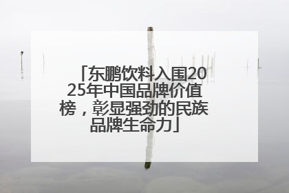 东鹏饮料入围2025年中国品牌价值榜，彰显强劲的民族品牌生命力