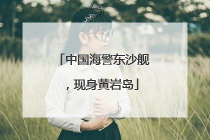 中国海警东沙舰，现身黄岩岛