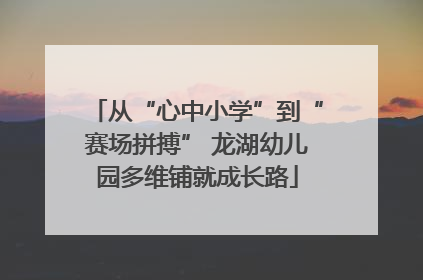 从“心中小学”到“赛场拼搏” 龙湖幼儿园多维铺就成长路