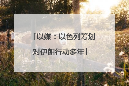 以媒：以色列筹划对伊朗行动多年