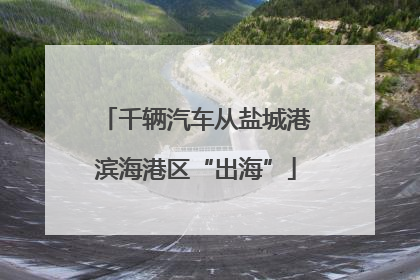 千辆汽车从盐城港滨海港区“出海”