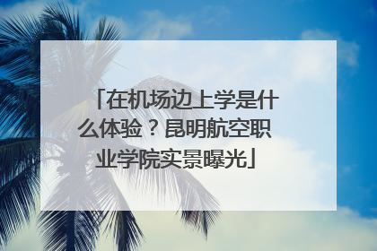 在机场边上学是什么体验？昆明航空职业学院实景曝光