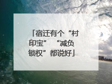 宿迁有个“村印宝” “减负锁权”都说好