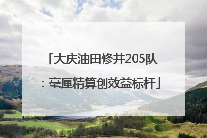 大庆油田修井205队：毫厘精算创效益标杆
