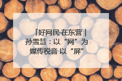 好网民·在东营｜孙雪慧：以“网”为媒传税音 以“屏”为介助发展