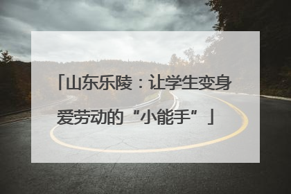 山东乐陵：让学生变身爱劳动的“小能手”