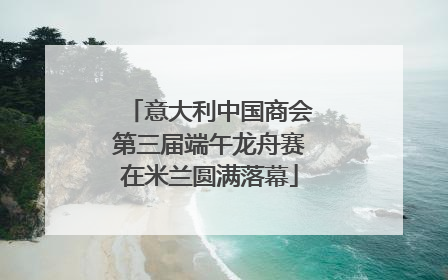 意大利中国商会第三届端午龙舟赛在米兰圆满落幕