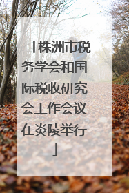 株洲市税务学会和国际税收研究会工作会议在炎陵举行