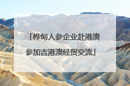 桦甸人参企业赴港澳参加吉港澳经贸交流