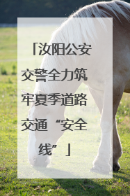 汝阳公安交警全力筑牢夏季道路交通“安全线”