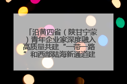 沿黄四省（陕甘宁蒙）青年企业家深度融入高质量共建“一带一路”和西部陆海新通道建设战略合作交流会在甘肃兰州召开