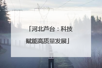 河北芦台：科技赋能高质量发展