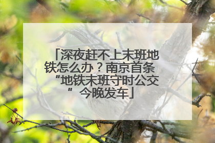 深夜赶不上末班地铁怎么办？南京首条“地铁末班守时公交”今晚发车
