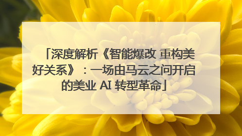 深度解析《智能爆改 重构美好关系》：一场由马云之问开启的美业 AI 转型革命