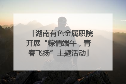 湖南有色金属职院开展“粽情端午，青春飞扬”主题活动