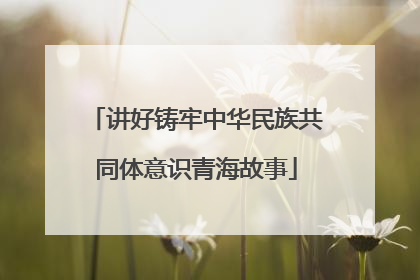 讲好铸牢中华民族共同体意识青海故事