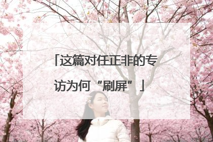 这篇对任正非的专访为何“刷屏”