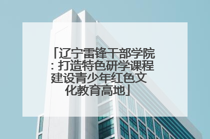 辽宁雷锋干部学院：打造特色研学课程 建设青少年红色文化教育高地