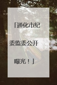 通化市纪委监委公开曝光！