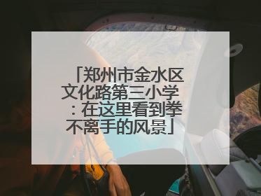 郑州市金水区文化路第三小学：在这里看到拳不离手的风景