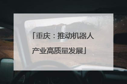 重庆：推动机器人产业高质量发展