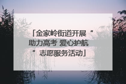 金家岭街道开展“助力高考 爱心护航”志愿服务活动