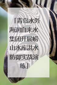 青岛水务海润自来水集团开展崂山水库洪水防御实战演练