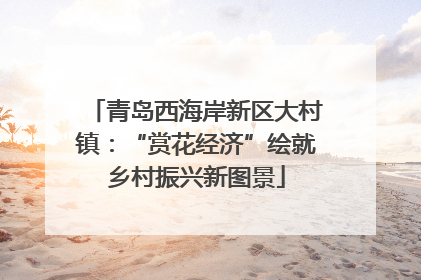 青岛西海岸新区大村镇：“赏花经济”绘就乡村振兴新图景