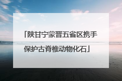 陕甘宁蒙晋五省区携手保护古脊椎动物化石