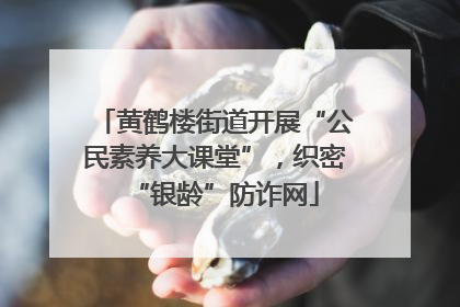 黄鹤楼街道开展“公民素养大课堂”，织密“银龄”防诈网