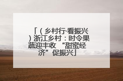 （乡村行·看振兴）浙江乡村：时令果蔬迎丰收 “甜蜜经济”促振兴