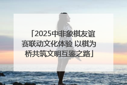 2025中非象棋友谊赛联动文化体验 以棋为桥共筑文明互鉴之路