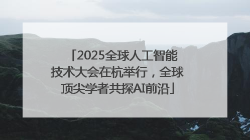2025全球人工智能技术大会在杭举行，全球顶尖学者共探AI前沿