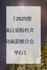 2025黑龙江省特色文化旅游推介会举行